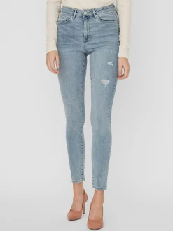 VMSOPHIA Hög Midja Skinny Fit Jeans