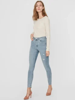 VMSOPHIA Hög Midja Skinny Fit Jeans