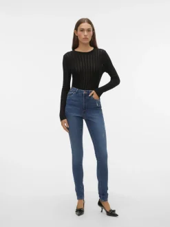 VMSOPHIA Hög Midja Skinny Fit Jeans