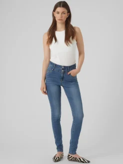 VMSOPHIA Hög Midja Skinny Fit Jeans