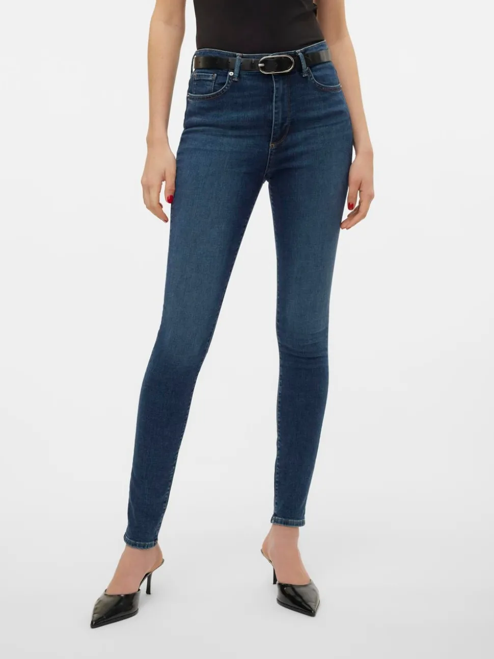 VMSOPHIA Hög Midja Skinny Fit Jeans