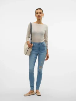 VMSOPHIA Hög Midja Skinny Fit Jeans