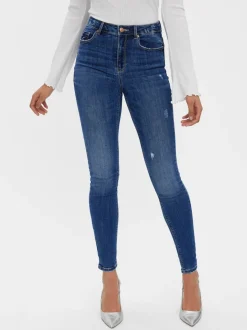 VMSOPHIA Hög Midja Slim Fit Jeans