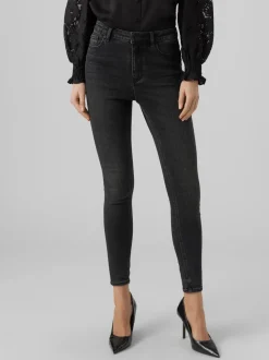 VMSOPHIA Hög Midja Slim Fit Jeans