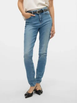 VMSOPHIA Hög Midja Slim Fit Jeans