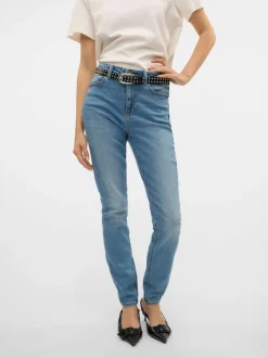 VMSOPHIA Hög Midja Slim Fit Jeans