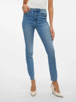 VMSOPHIA Hög Midja Slim Fit Jeans