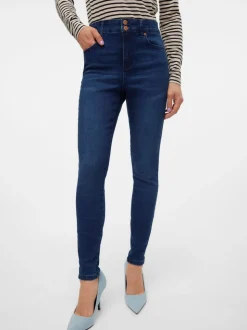 VMSOPHIA Hög Midja Slim Fit Jeans