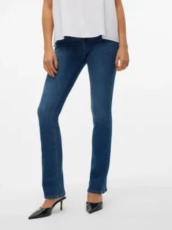VMSYLVIA Låg Midja Bootcut Fit Jeans