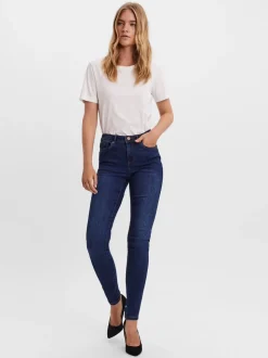 VMTANYA Medelhög Midja Skinny Fit Jeans