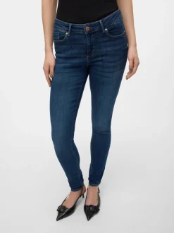 VMTANYA Medelhög Midja Skinny Fit Jeans