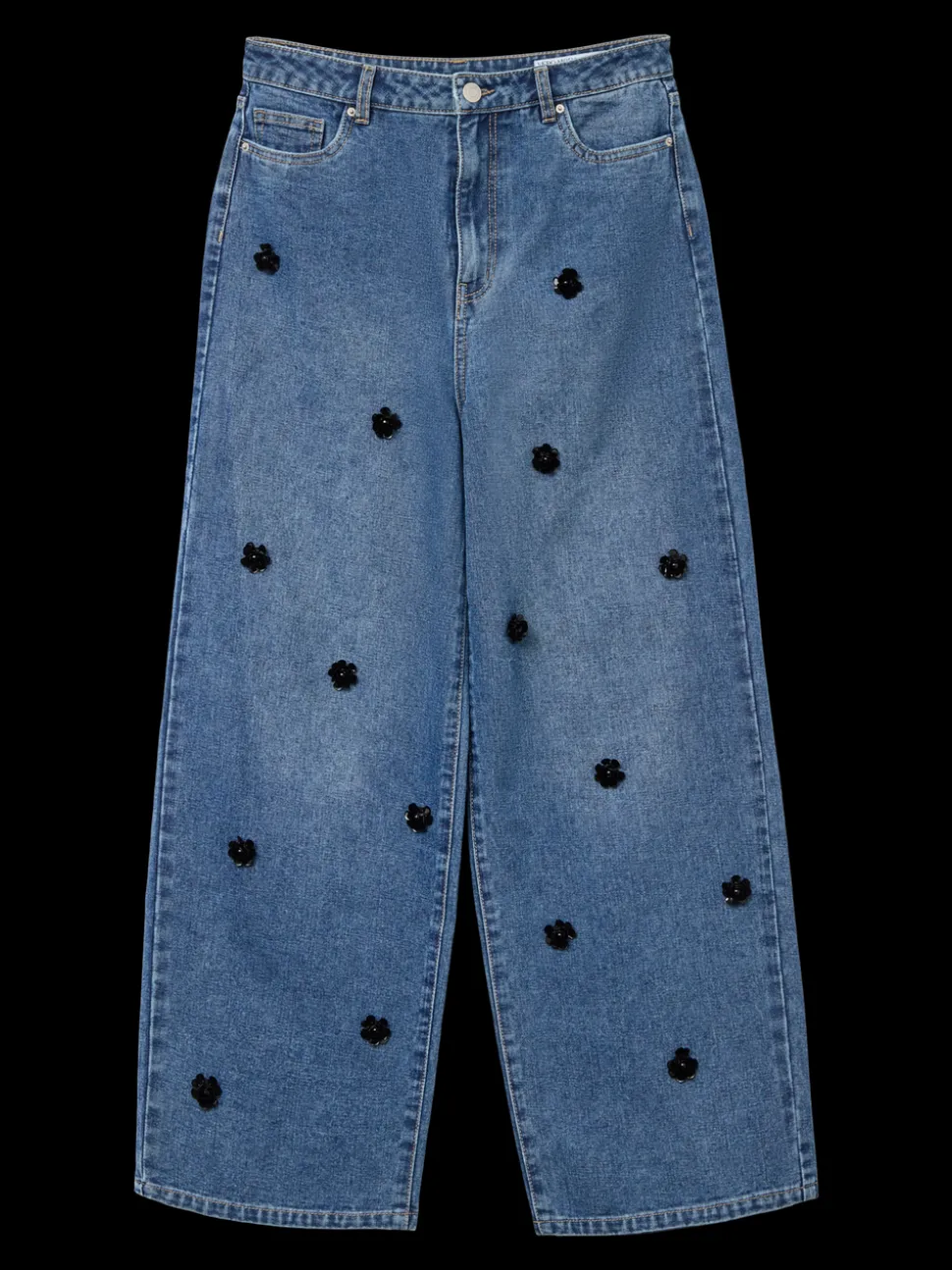 VMTAYLOR Medelhög Midja Baggy Fit Jeans