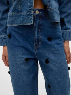 VMTAYLOR Medelhög Midja Baggy Fit Jeans