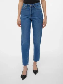 VMTESSA Hög Midja Mom Fit Jeans