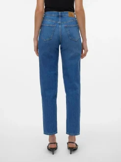 VMTESSA Hög Midja Mom Fit Jeans