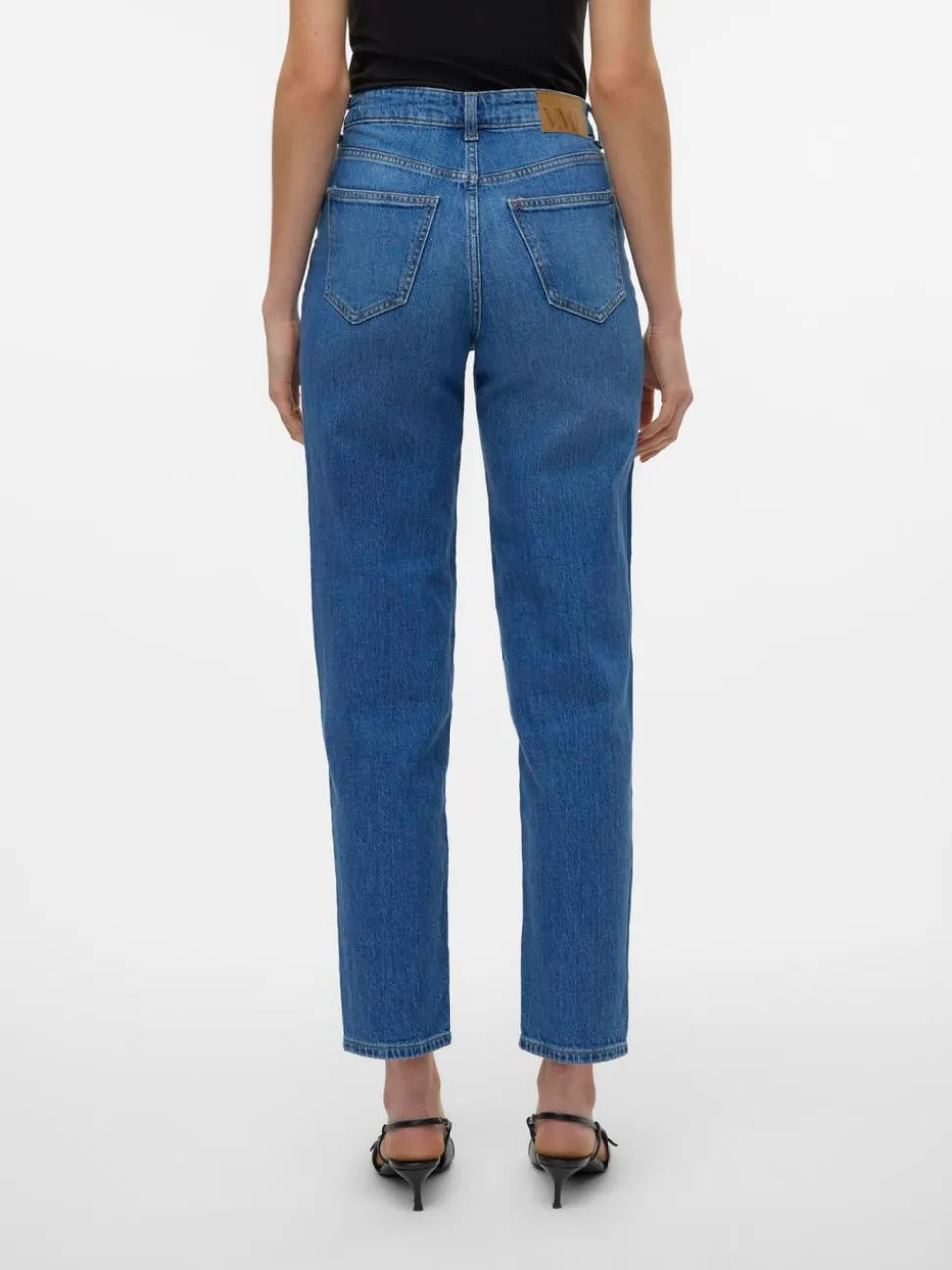 VMTESSA Hög Midja Mom Fit Jeans