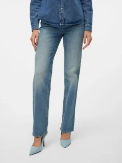 VMTESSA Hög Midja Rak Passform Jeans