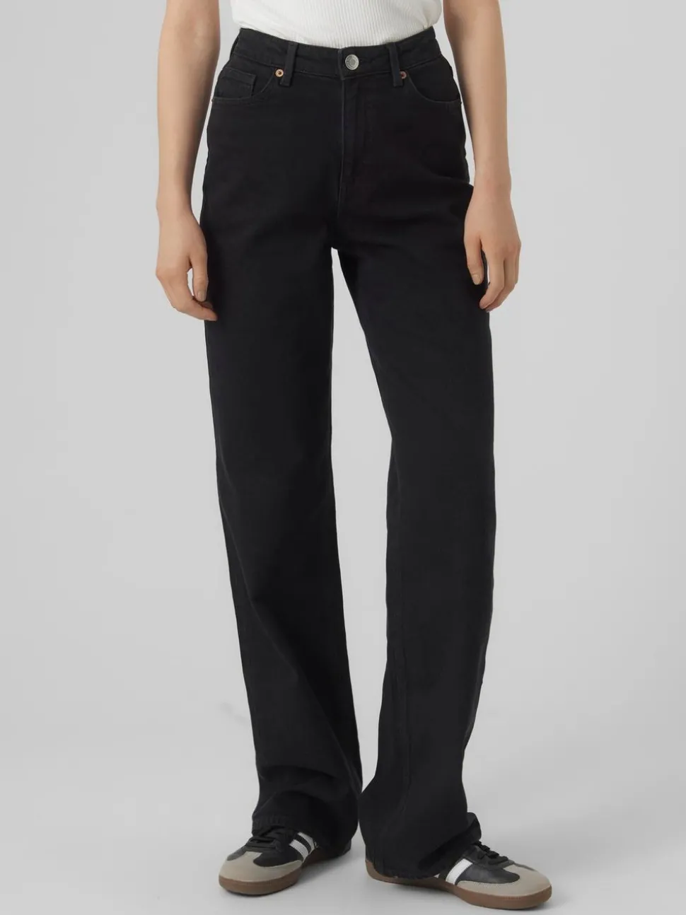 VMTESSA Hög Midja Vid Passform Jeans