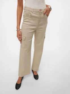 VMTESSA Hög Midja Vid Passform Jeans