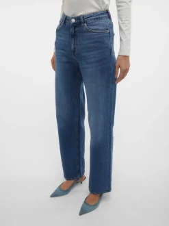 VMTESSA Hög Midja Vid Passform Jeans
