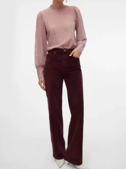VMTESSA Hög Midja Vid Passform Jeans