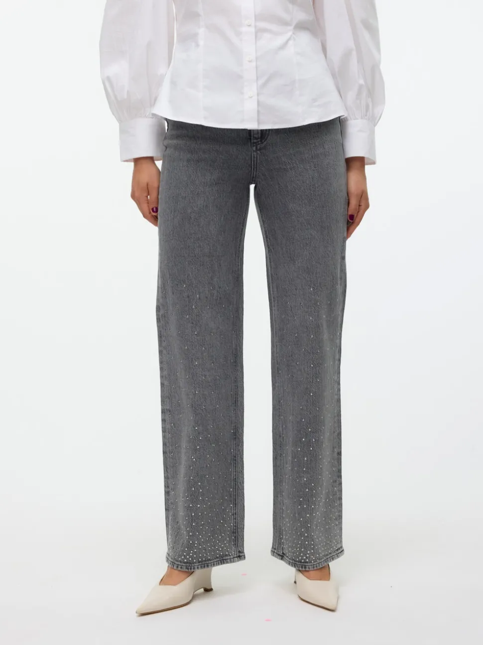 VMTESSA Hög Midja Vida Ben Jeans