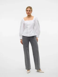 VMTESSA Hög Midja Vida Ben Jeans