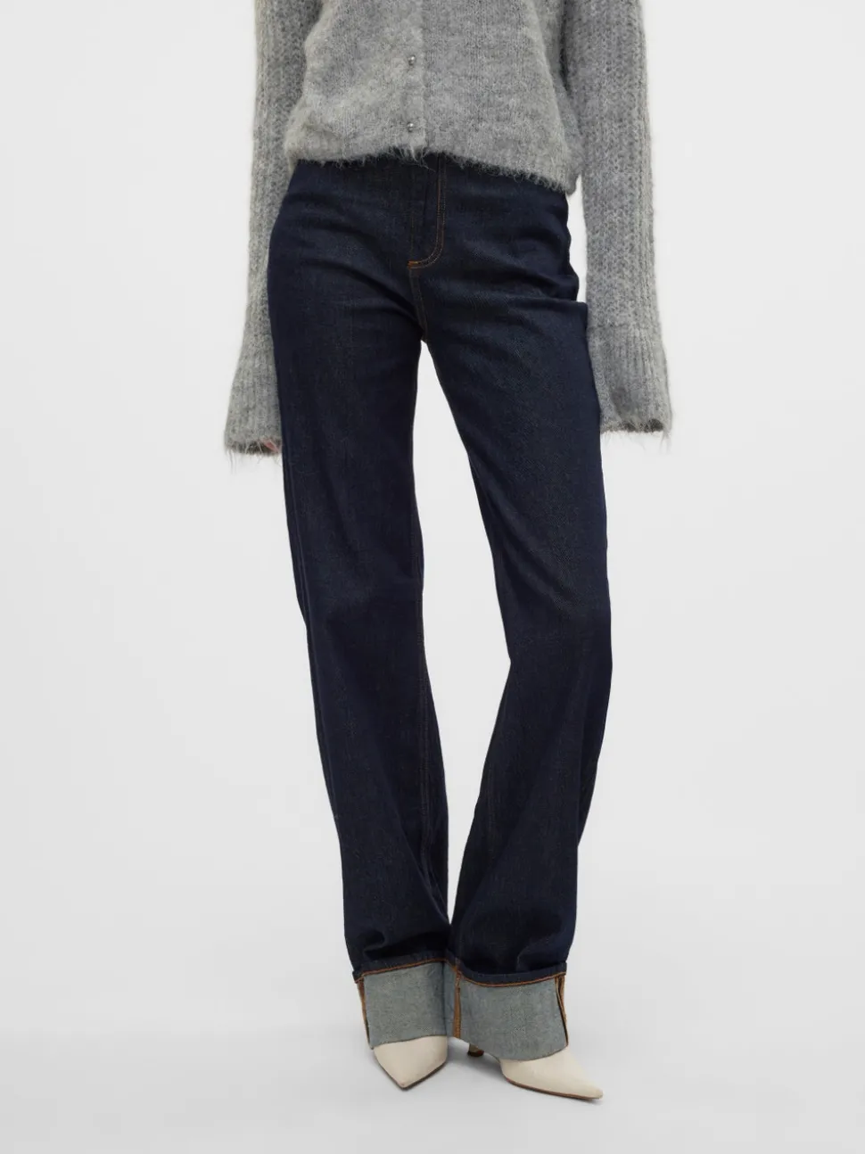 VMTESSA Hög Midja Vida Ben Jeans