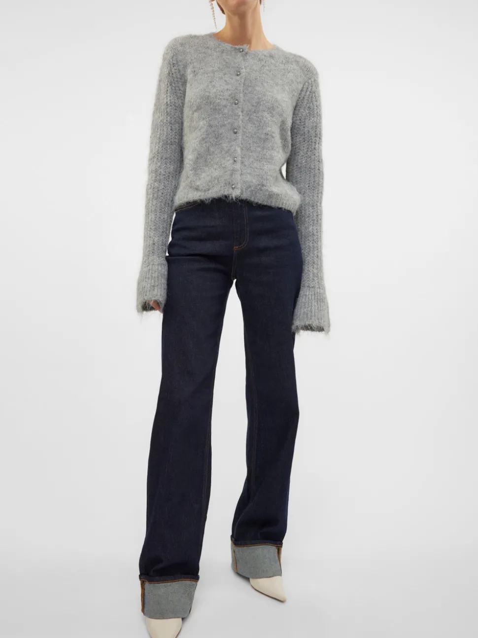 VMTESSA Hög Midja Vida Ben Jeans