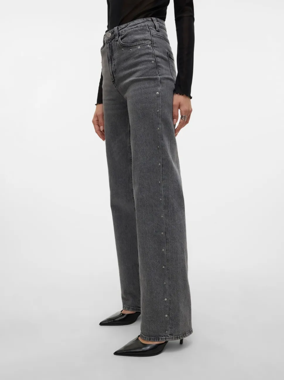 VMTESSA Hög Midja Vida Ben Jeans