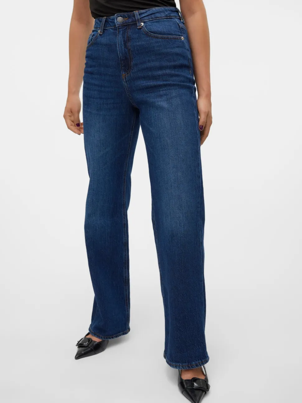 VMTESSA Hög Midja Vida Ben Jeans