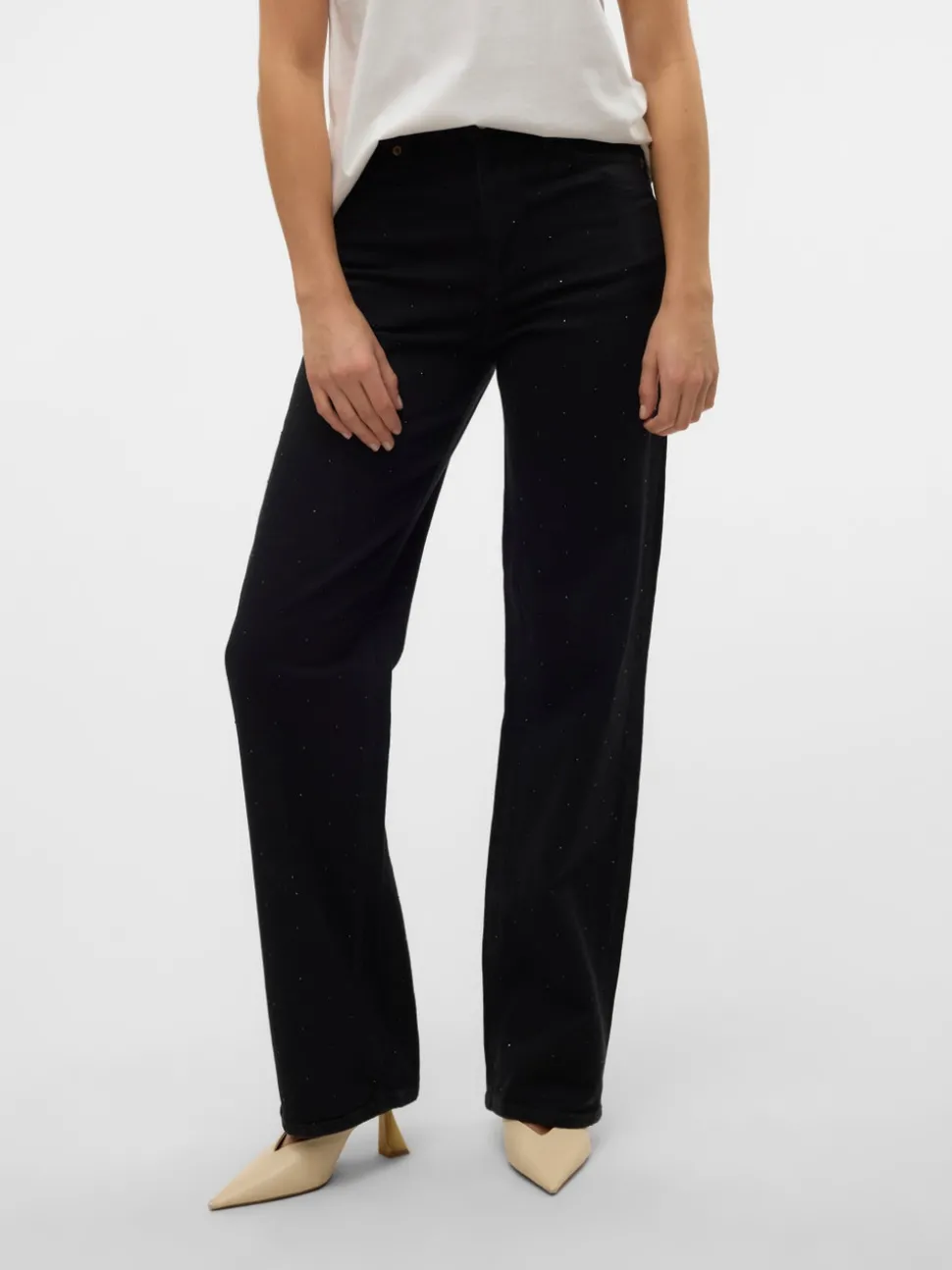VMTESSA Hög Midja Vida Ben Jeans