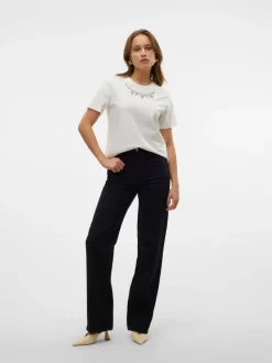 VMTESSA Hög Midja Vida Ben Jeans