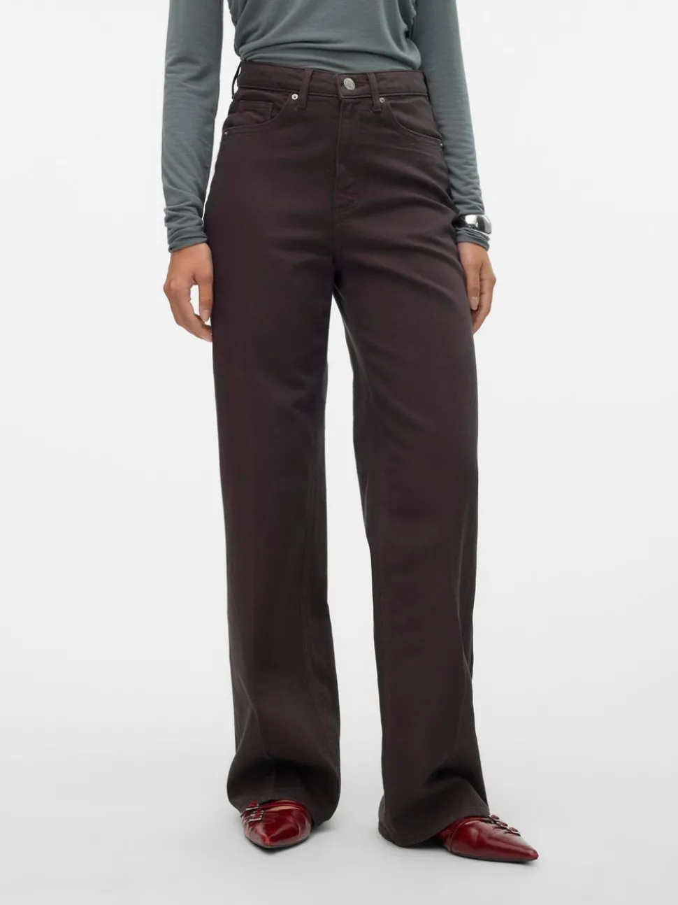 VMTESSA Hög Midja Vida Ben Jeans