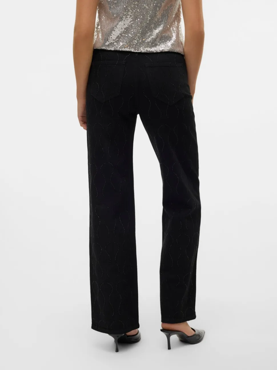 VMTESSA Hög Midja Vida Ben Jeans