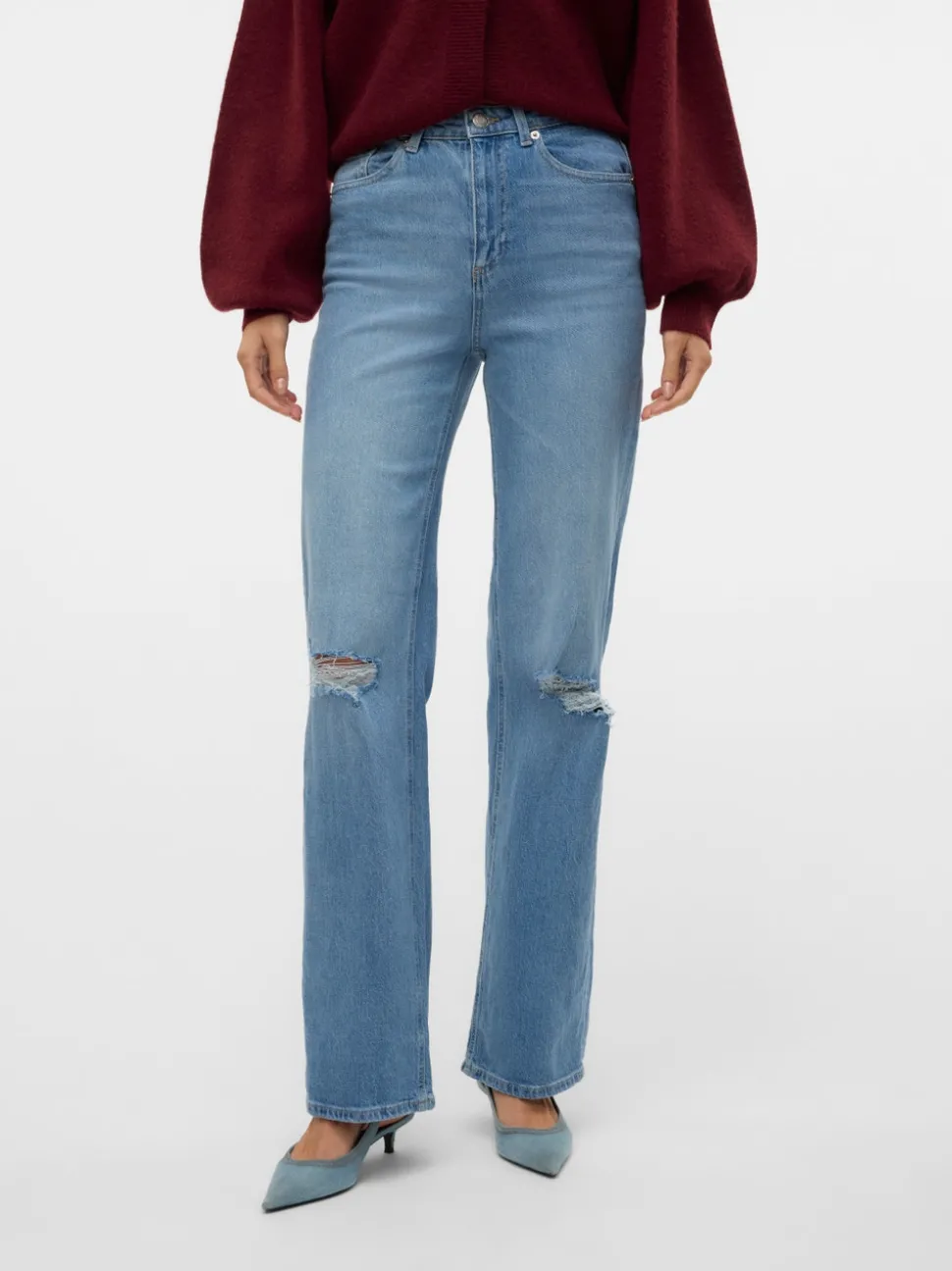 VMTESSA Hög Midja Vida Ben Jeans