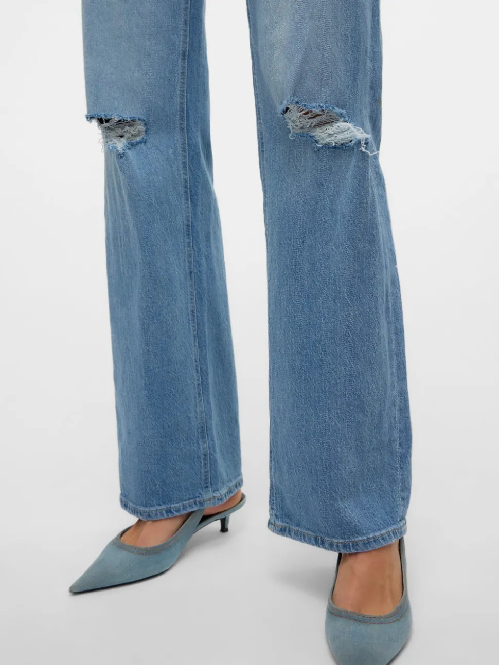 VMTESSA Hög Midja Vida Ben Jeans