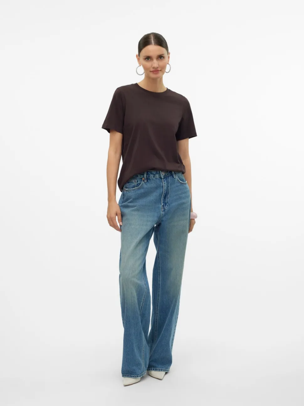 VMTOKEY Låg Midja Rak Passform Jeans