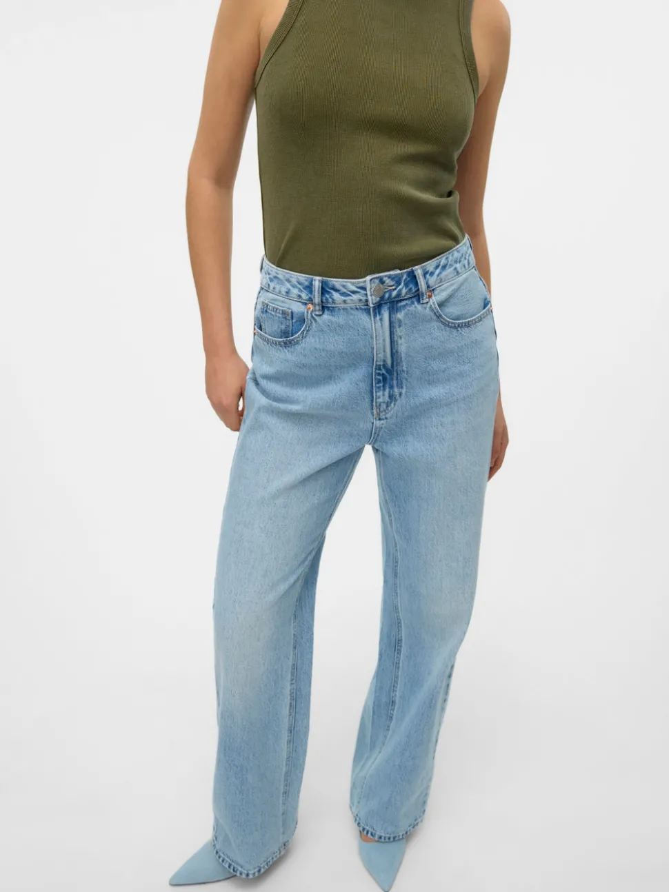 VMTOKYO Låg Midja Rak Passform Jeans
