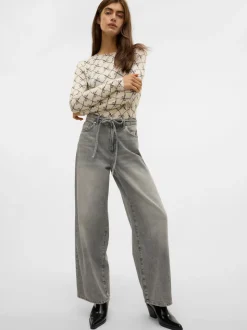 VMWIEN Medelhög Midja Vida Ben Jeans