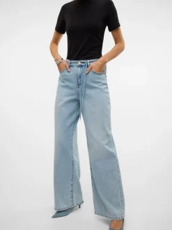 VMWIEN Medelhög Midja Vida Ben Jeans